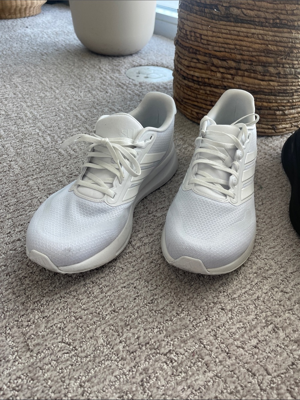 New mens 11.5 adidas White Athletic Running Shoes
